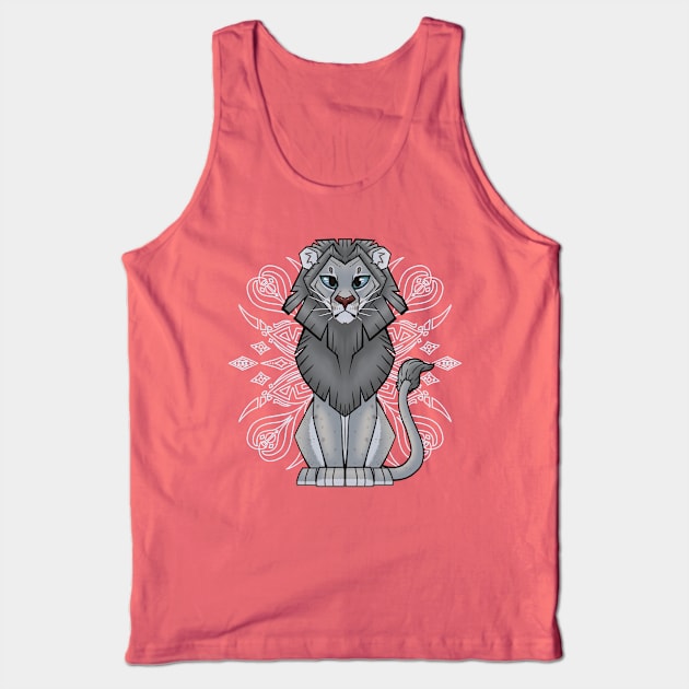 Albino Lion Tank Top by ZTheCrazed